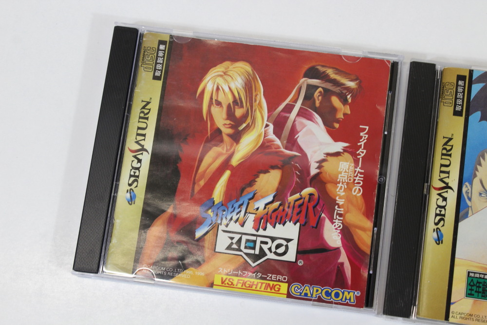 Lot of 2 Street Fighter ZERO & 2 / Alpha 2 CIB (B) SEGA Saturn SS