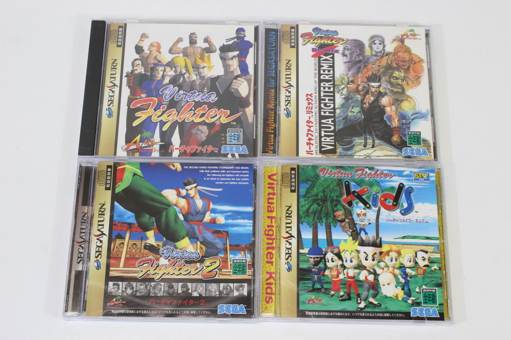 Lot of 4 Virtua Fighter 1 2 Remix Kids (B) SEGA Saturn SS