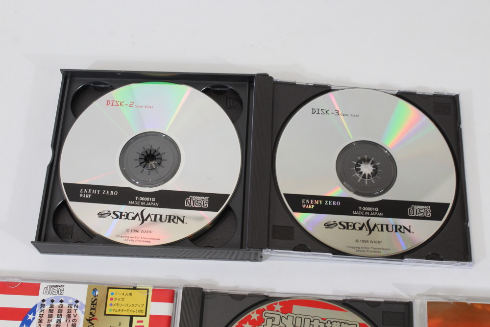 Lot of 6 Wingarms Enemy Zero Ginga Eiyuu Densetsu Evangelion Super Robot Wars F Ultra Quiz CIB (B) SEGA Saturn SS