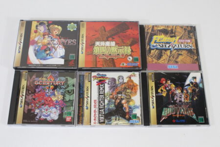 Lot of 6 Virtua Fighter Remix Flash 3X3 Eyes Tengai Makyo SD Gundam G Century Quo Vadis CIB (B) SEGA Saturn SS