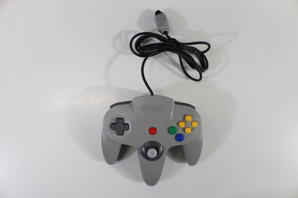 Japanese Nintendo 64 Charcoal Black Console and Grey Controller CIB (B) N64