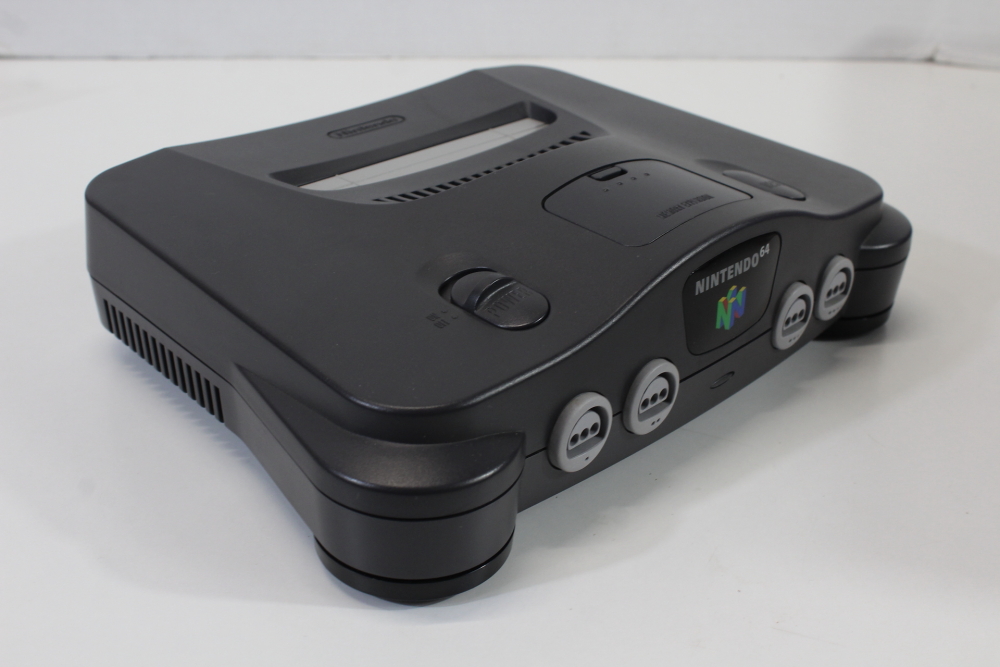 Japanese Nintendo 64 Charcoal Black Console and Grey Controller CIB (B) N64