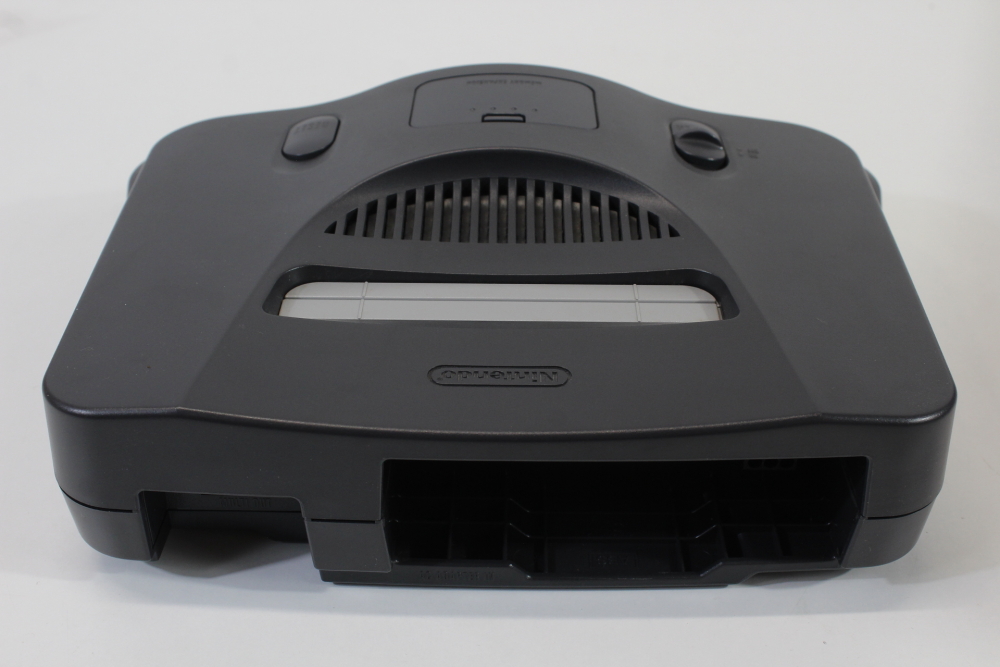 Japanese Nintendo 64 Charcoal Black Console and Grey Controller CIB (B) N64