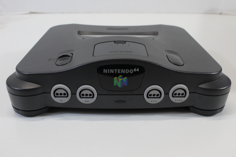 Japanese Nintendo 64 Charcoal Black Console and Grey Controller CIB (B) N64