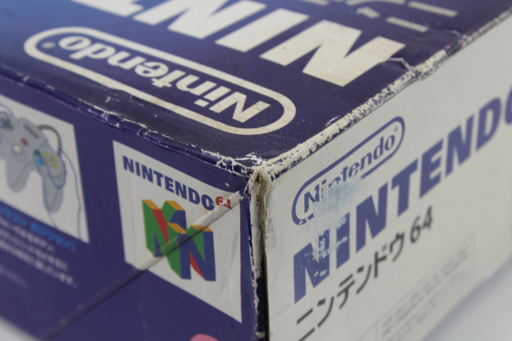 Japanese Nintendo 64 Charcoal Black Console and Grey Controller CIB (B) N64