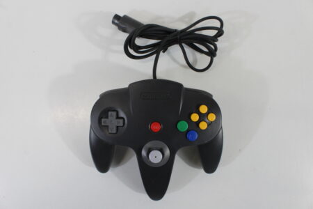 Official Nintendo 64 Controller Black x Grey back 9/10 Tight Stick N64 (B)