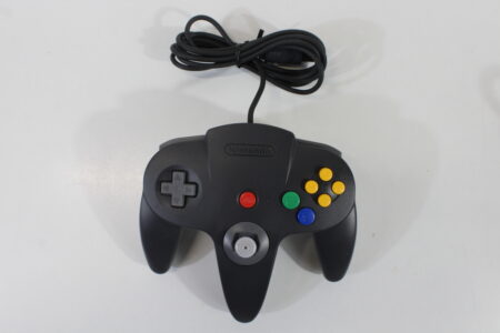 Official Nintendo 64 Controller Black x Grey back 10/10 Tight Stick N64 (B)