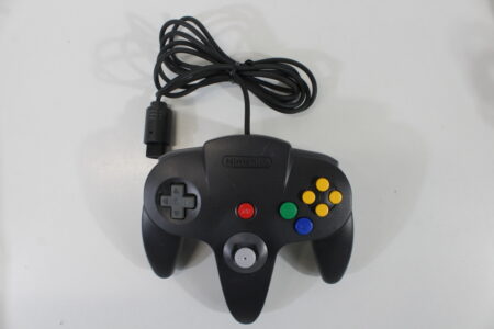 Official Nintendo 64 Controller Black x Grey back 9/10 Tight Stick N64 (B)