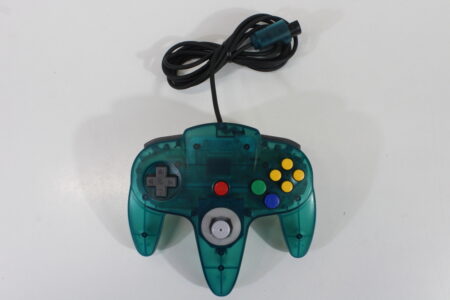 Official Nintendo 64 Controller Ice Blue x Clear Back 8/10 Tight Stick N64 (B)
