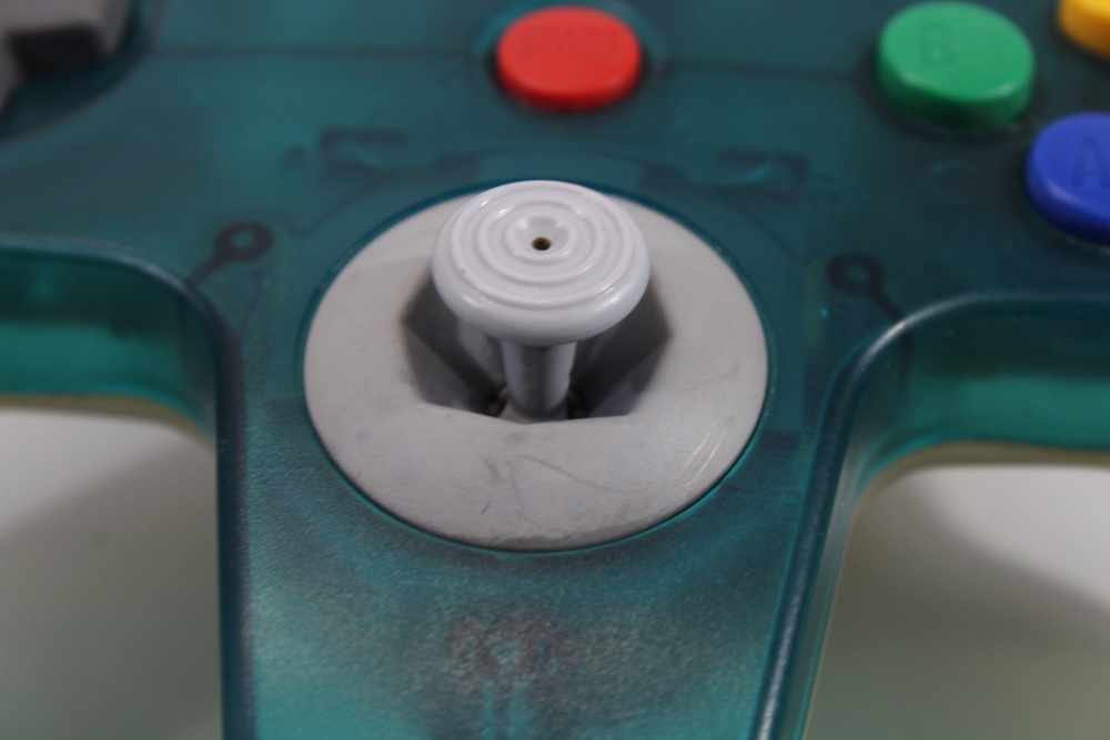 Official Nintendo 64 Controller Ice Blue x Clear Back 8/10 Tight Stick N64 (B)