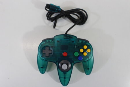 Official Nintendo 64 Controller Ice Blue x Clear Back 7/10 Stick N64 (B)