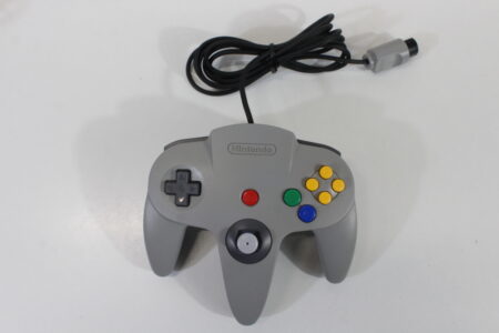 Official Nintendo 64 Controller Gray 8/10 Tight OEM Stick N64 (B)