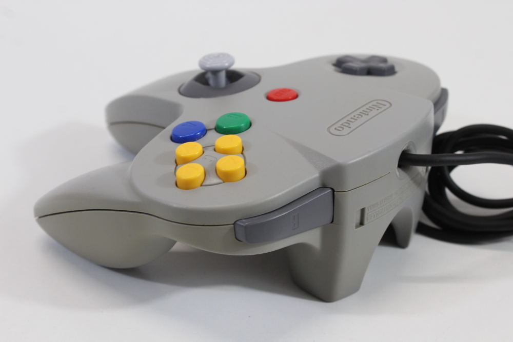 Official Nintendo 64 Controller Gray 8/10 Tight OEM Stick N64 (B)