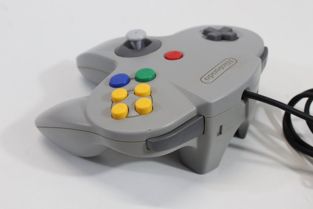Official Nintendo 64 Controller Gray 8/10 Tight OEM Stick N64 (B)