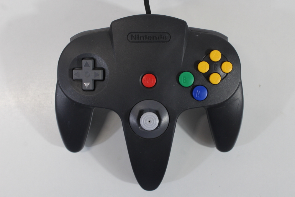 Official Nintendo 64 Controller Black x Gray 8/10 Tight Stick (B) Nintendo 64 N64