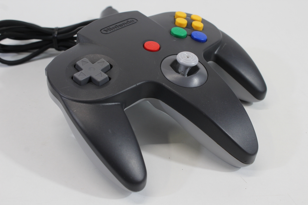 Official Nintendo 64 Controller Black x Gray 8/10 Tight Stick (B) Nintendo 64 N64