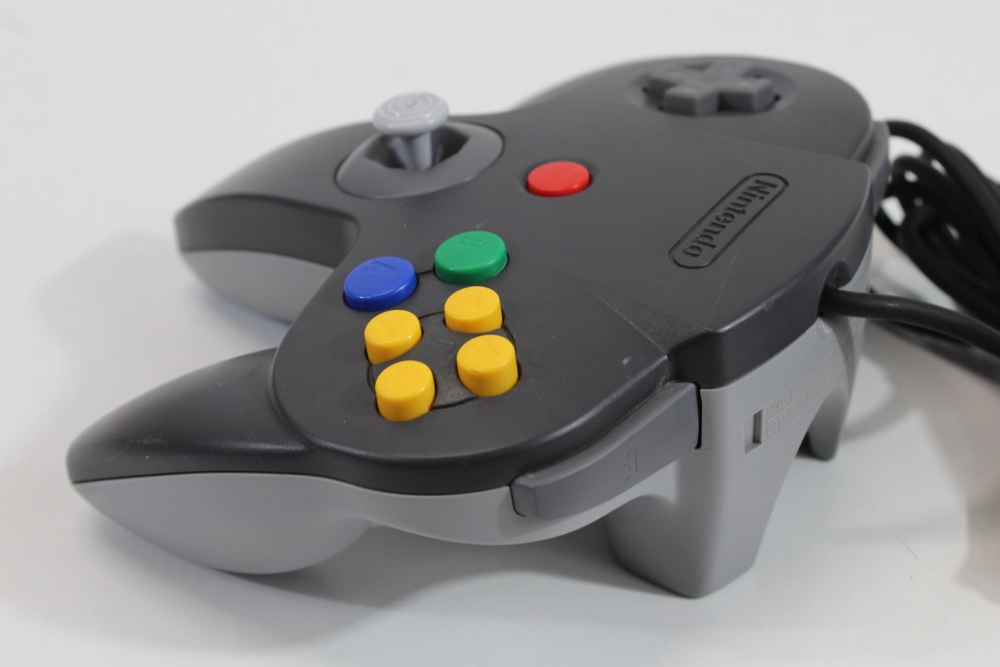 Official Nintendo 64 Controller Black x Gray 8/10 Tight Stick (B) Nintendo 64 N64