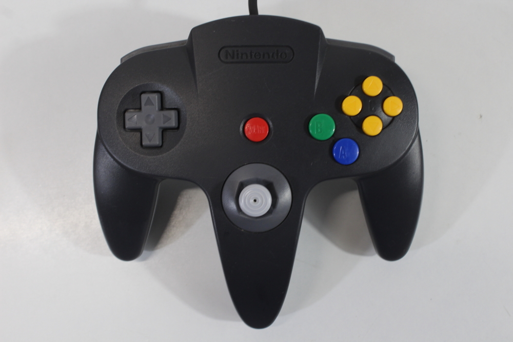 Official Nintendo 64 Controller Black x Gray 7/10 Tight Stick (B) Nintendo 64 N64