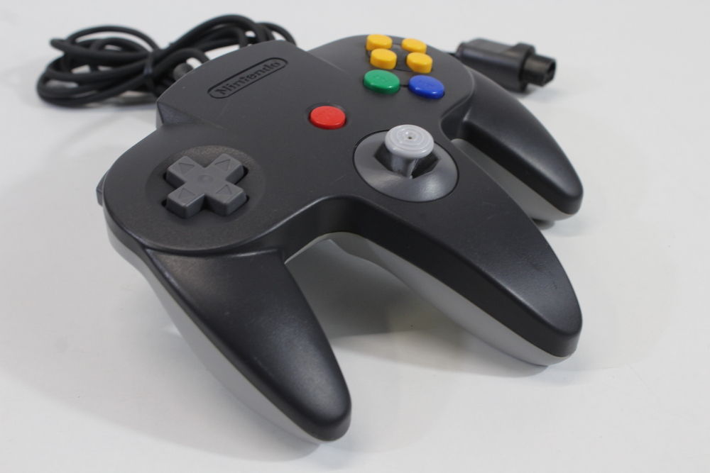 Official Nintendo 64 Controller Black x Gray 7/10 Tight Stick (B) Nintendo 64 N64
