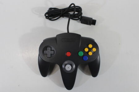 Official Nintendo 64 Black Controller 8/10 Tight Stick TESTED N64 (B)