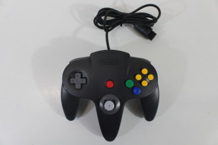 Official Nintendo 64 Controller Black x Gray 8/10 Tight Stick (B) Nintendo 64 N64