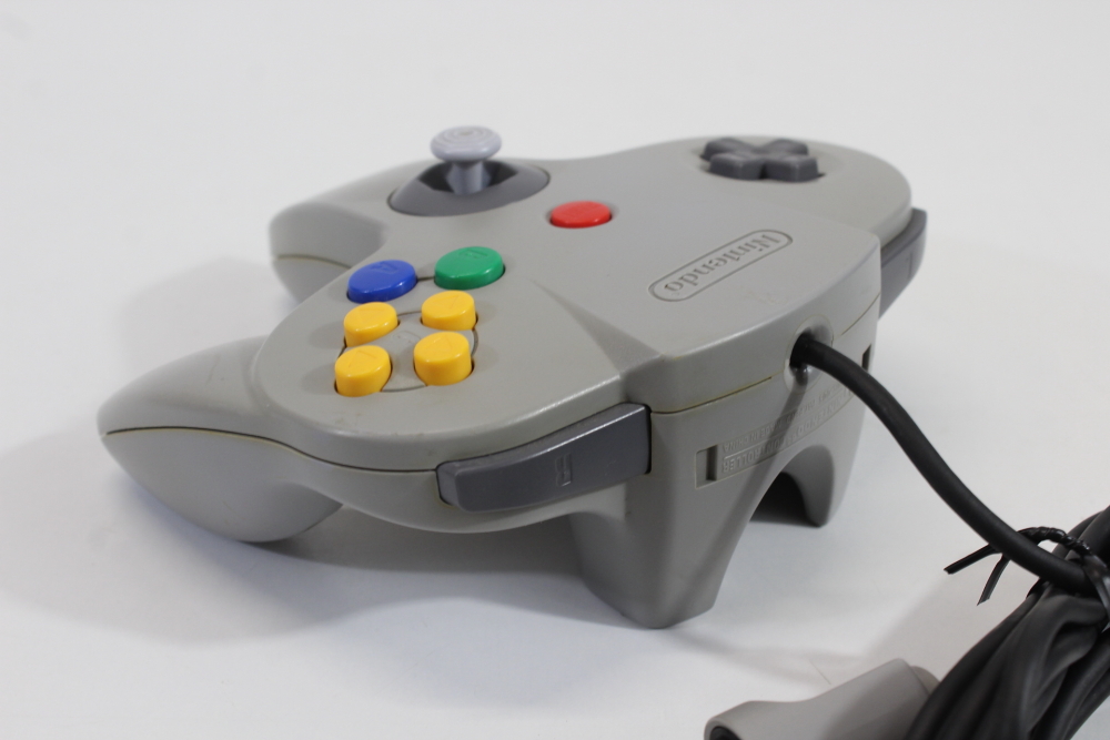 Official Nintendo 64 Controller Gray 10/10 Tight OEM Stick N64 (B)