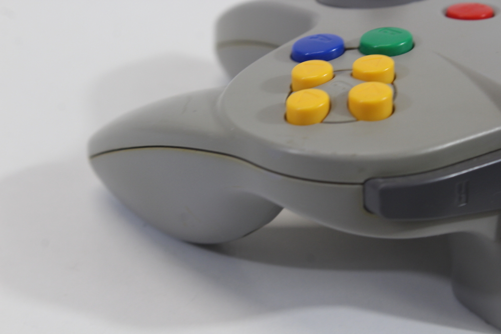 Official Nintendo 64 Controller Gray 10/10 Tight OEM Stick N64 (B)