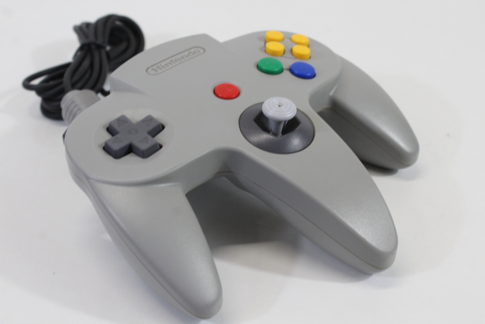 Official Nintendo 64 Controller Gray 9/10 Tight OEM Stick N64 (B)