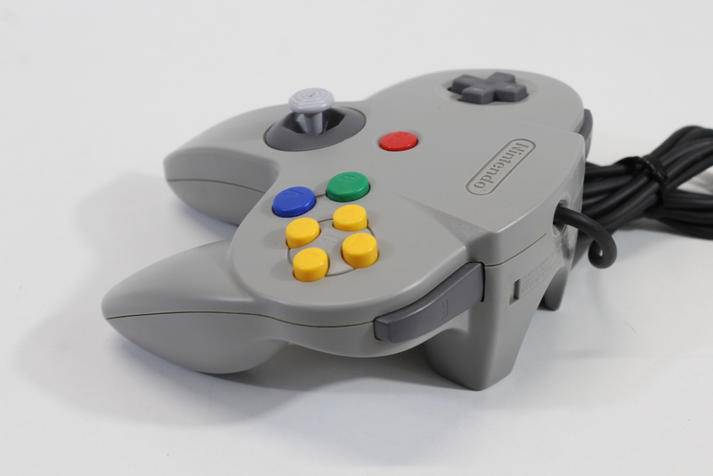 Official Nintendo 64 Controller Gray 9/10 Tight OEM Stick N64 (B)