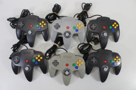 Lot of 6 Official Nintendo 64 Controller Loose Stick (UNTESTED UNCLEANED AS IS) N64