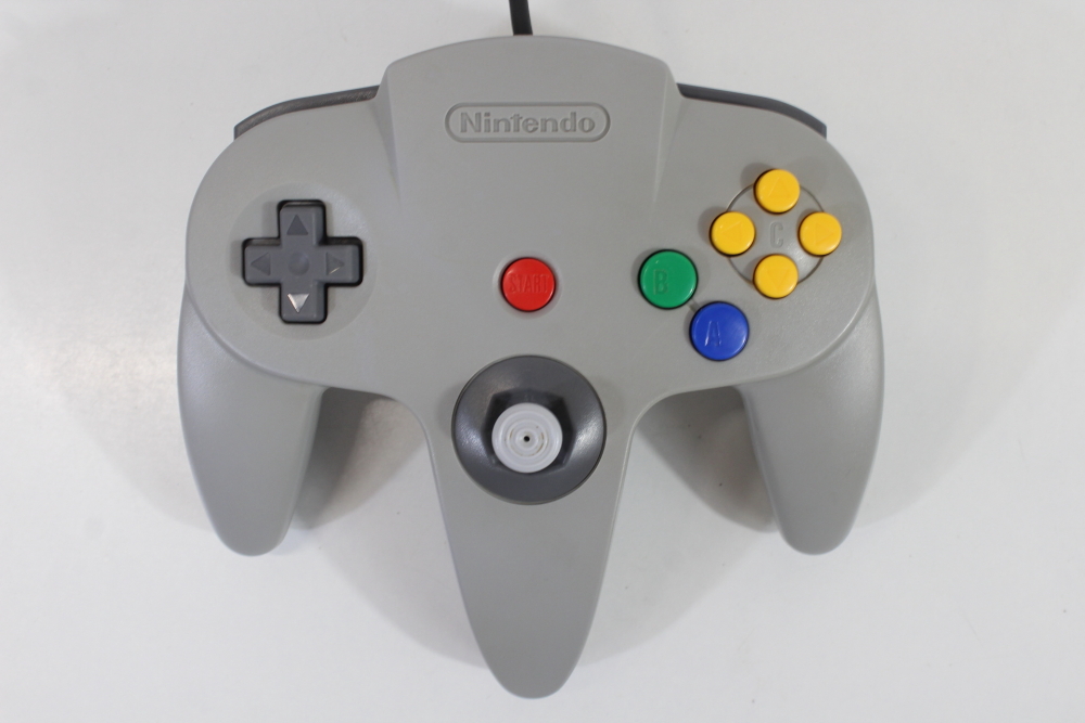 Official Nintendo 64 Controller Gray 9/10 Tight OEM Stick N64 (B)