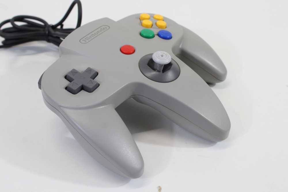 Official Nintendo 64 Controller Gray 9/10 Tight OEM Stick N64 (B)