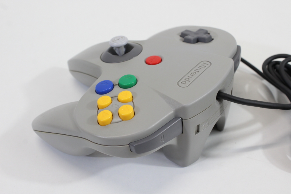 Official Nintendo 64 Controller Gray 9/10 Tight OEM Stick N64 (B)