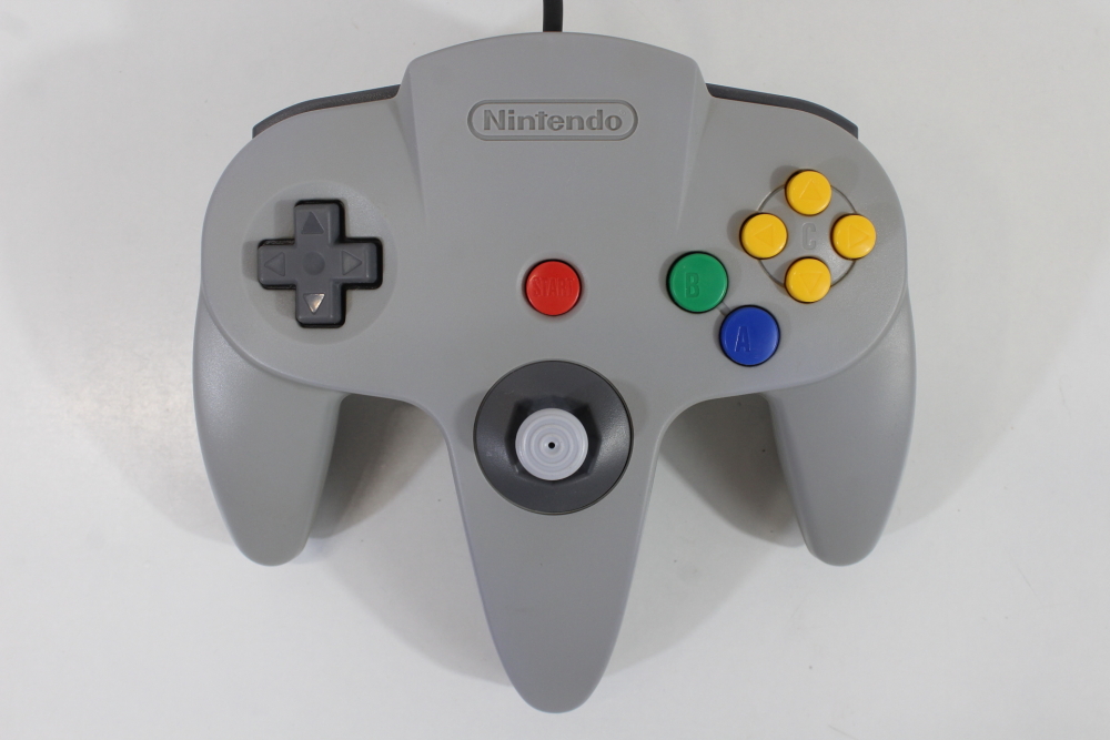 Official Nintendo 64 Controller Gray 9/10 Tight OEM Stick N64 (B)