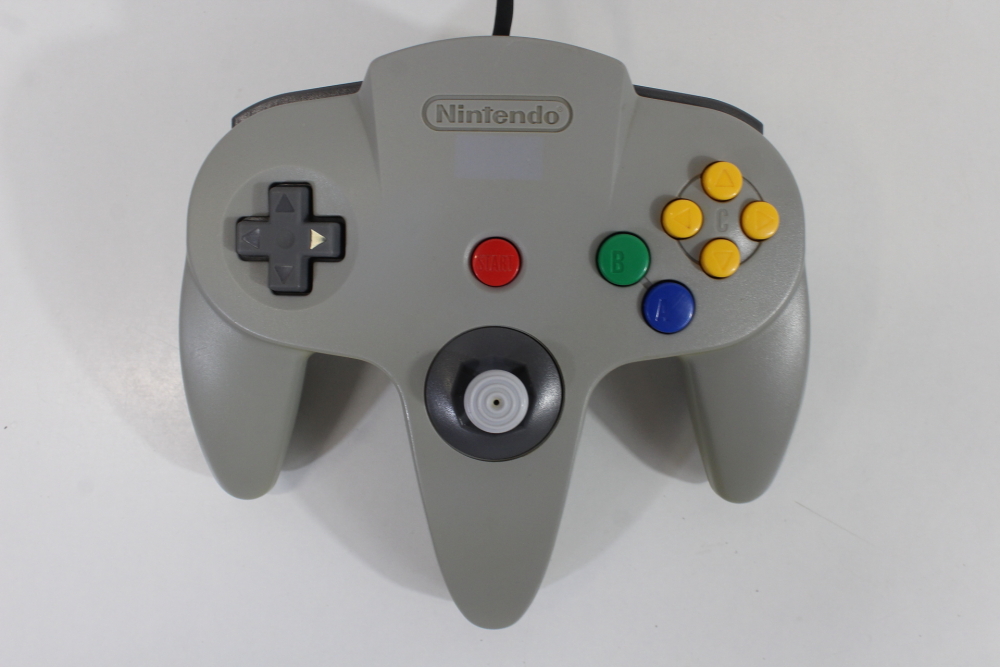 Official Nintendo 64 Controller Gray 8/10 Tight OEM Stick Discolored N64 (B)