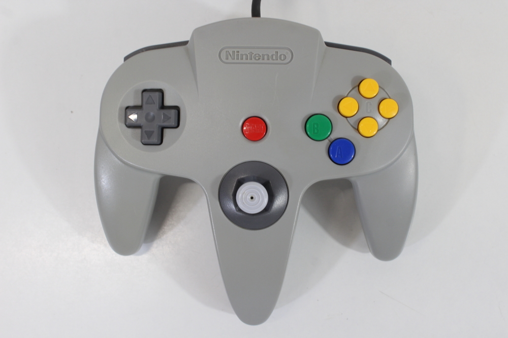 Official Nintendo 64 Controller Gray 8/10 Tight OEM Stick N64 (B)