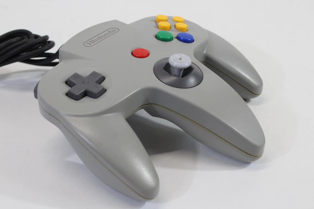 Official Nintendo 64 Controller Gray 8/10 Tight OEM Stick N64 (B)