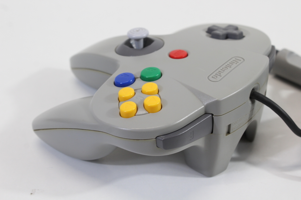 Official Nintendo 64 Controller Gray 8/10 Tight OEM Stick N64 (B)