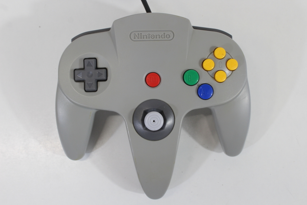 Official Nintendo 64 Controller Gray 7/10 Tight OEM Stick N64 (B)