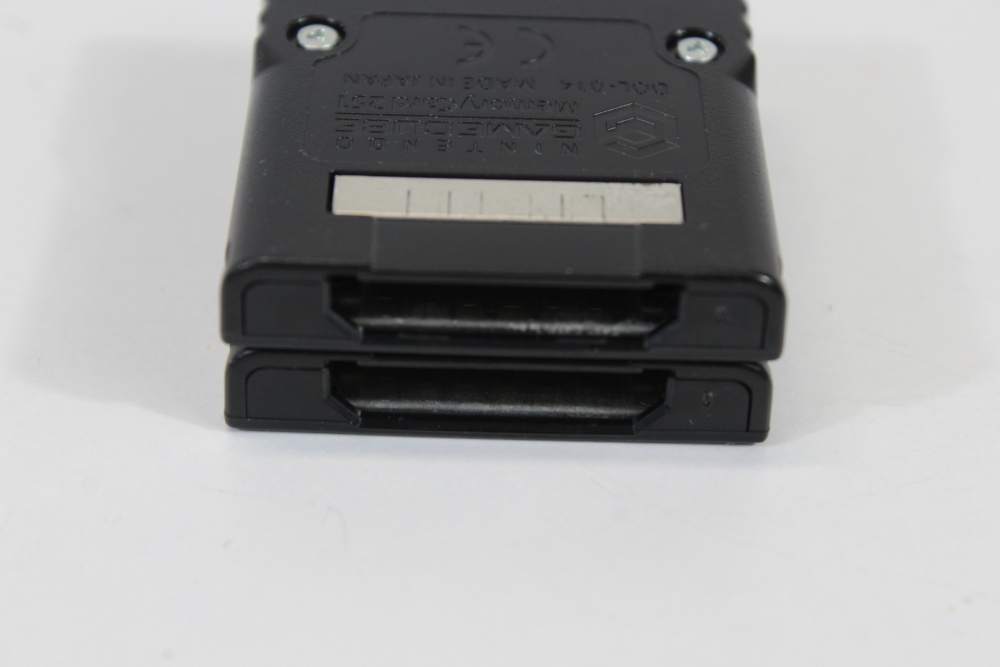 Lot of 2 Official Nintendo GameCube Black Memory Card 251 Blocks OEM DOL-014 (A)