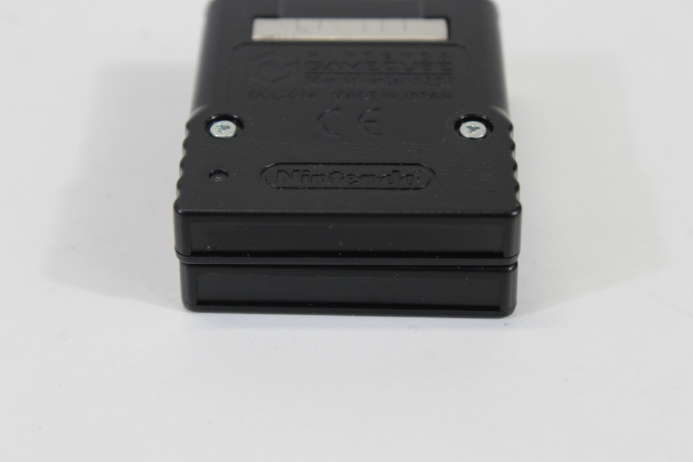 Lot of 2 Official Nintendo GameCube Black Memory Card 251 Blocks OEM DOL-014 (A)