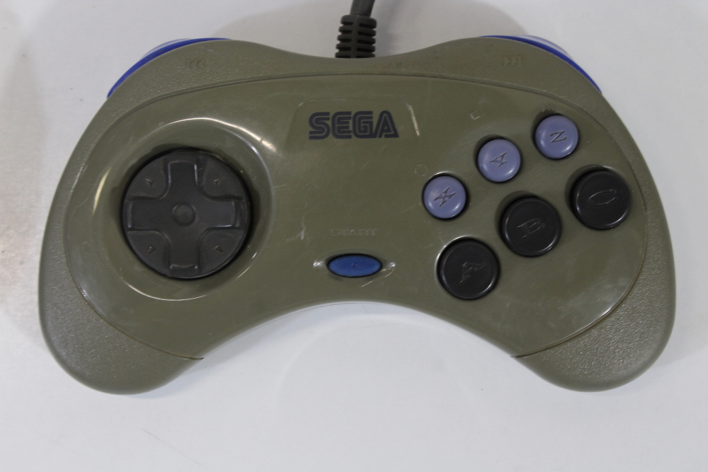 Lot of 2 Official Sega Saturn Gray Controllers HSS-0101 (C) SEGA Saturn SS