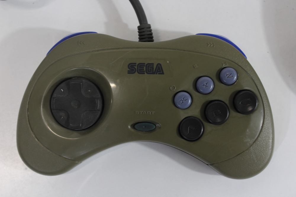Lot of 2 Official Sega Saturn Gray Controllers HSS-0101 (C) SEGA Saturn SS