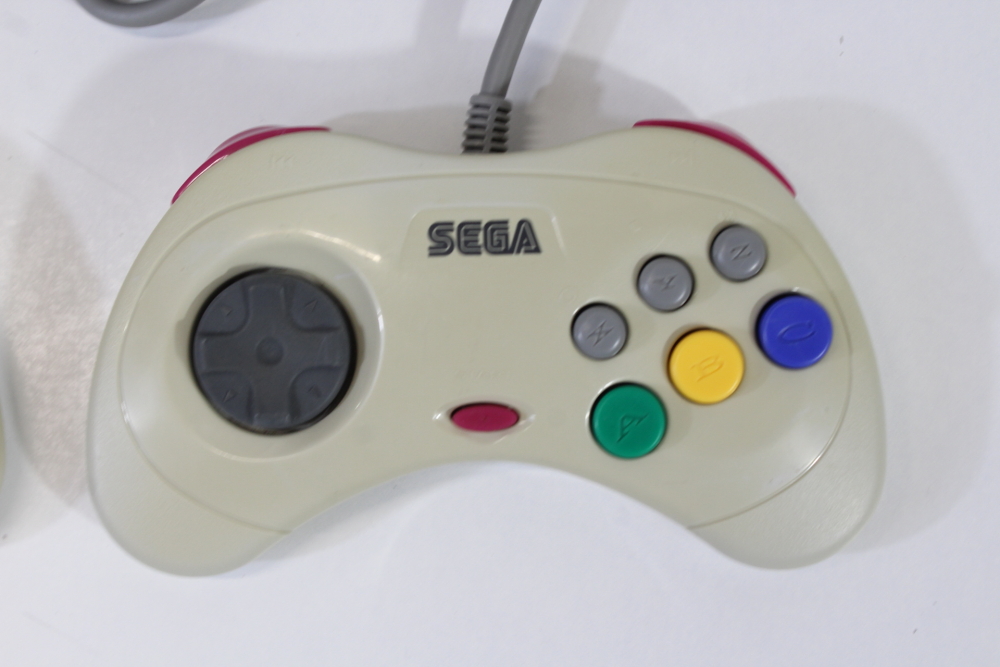 Lot of 2 Official Sega Saturn White Controllers HSS-0101 (C) SEGA Saturn SS