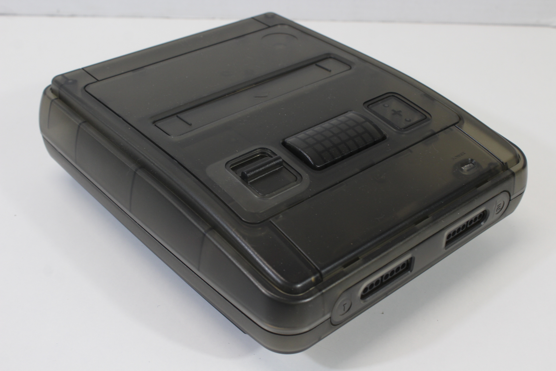 Super Famicom Console Transparent Clear Black AC AV NTSC-J / NTSC-U/C White LED & Controller x1 Game x2 (A) Super Nintendo SNES Super Famicom SFC