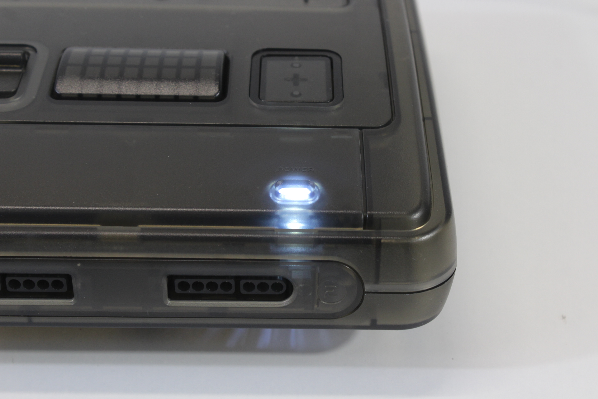 Super Famicom Console Transparent Clear Black AC AV NTSC-J / NTSC-U/C White LED & Controller x1 Game x2 (A) Super Nintendo SNES Super Famicom SFC