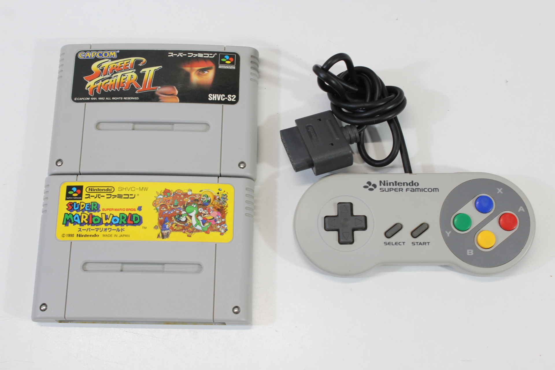 Super Nintendo Console Transparent Clear Purple AC AV Super Famicom Conversion Plays NTSC-U/C & NTSC-J & Controller x1 Game x2 (A) Super Nintendo SNES Super Famicom SFC