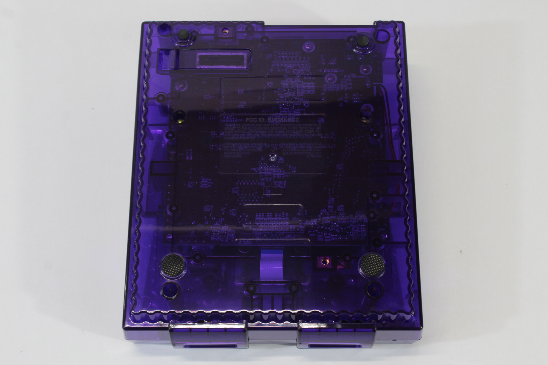 Super Nintendo Console Transparent Clear Purple AC AV Super Famicom Conversion Plays NTSC-U/C & NTSC-J & Controller x1 Game x2 (A) Super Nintendo SNES Super Famicom SFC