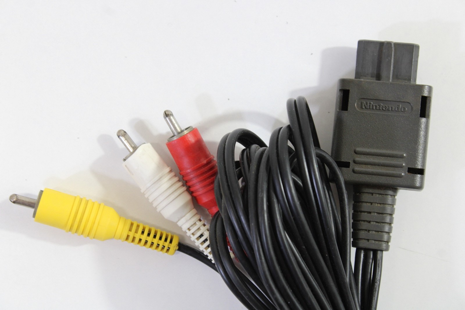 OEM Nintendo RCA AV Cable Gray Plug GC SNES N64 SFC (B)