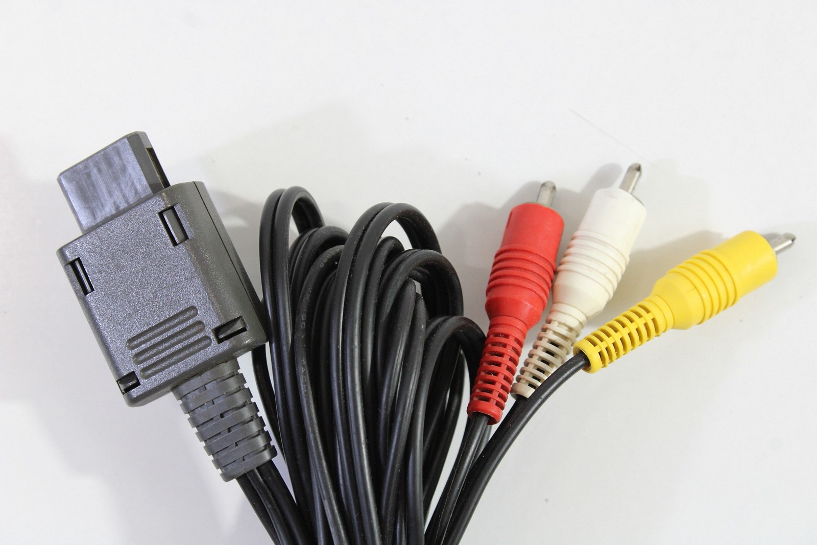 OEM Nintendo RCA AV Cable Gray Plug GC SNES N64 SFC (B)
